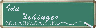 Ida Wehinger Visitenkarte